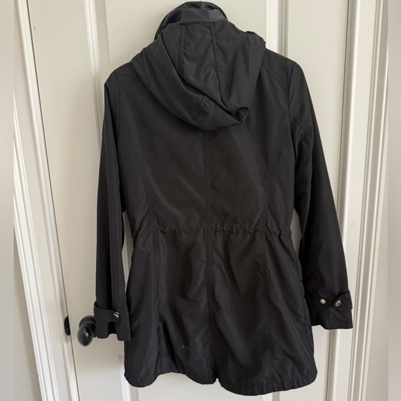 Michael Kors Black Hooded Anorak Rain Jacket S gold details - Picture 6 of 7